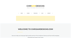 Desktop Screenshot of chrisamdesigns.com