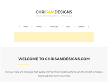 Tablet Screenshot of chrisamdesigns.com